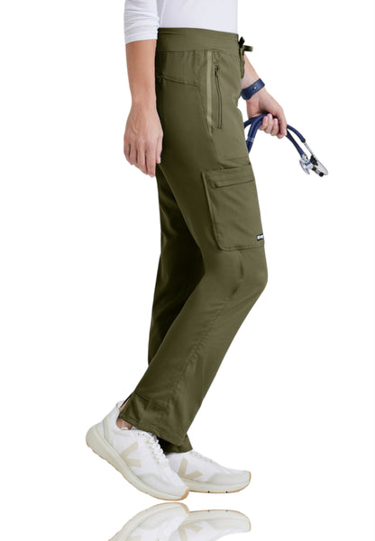 Women's Hidden Welt Pocket Elevate Scrub Pant - 7228 - Olive