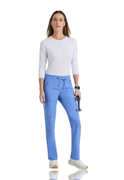 Women's Hidden Welt Pocket Elevate Scrub Pant - 7228 - Ciel Blue