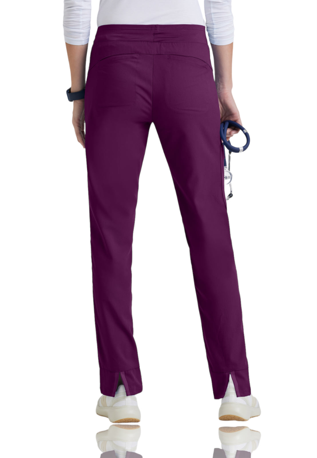 Women's Hidden Welt Pocket Elevate Scrub Pant - 7228 - Wine