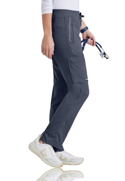 Women's Hidden Welt Pocket Elevate Scrub Pant - 7228 - Steel