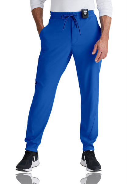 Men's Perforated Side Panels Vortex Jogger Scrub Pant - BOP520 - Cobalt