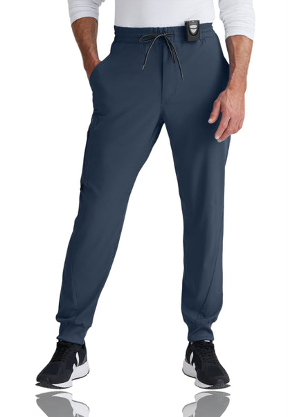 Men's Perforated Side Panels Vortex Jogger Scrub Pant - BOP520 - Steel