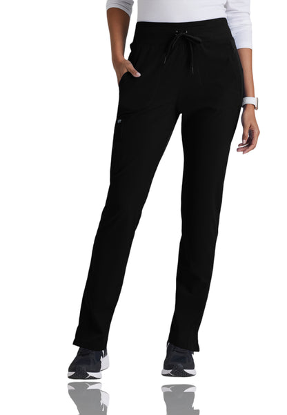 Women's Yoga-Style Uplift Scrub Pant - BOP597 - Black