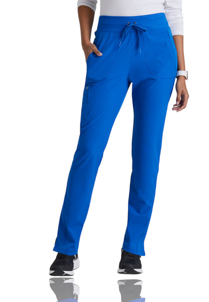 Women's Yoga-Style Uplift Scrub Pant - BOP597 - New Royal