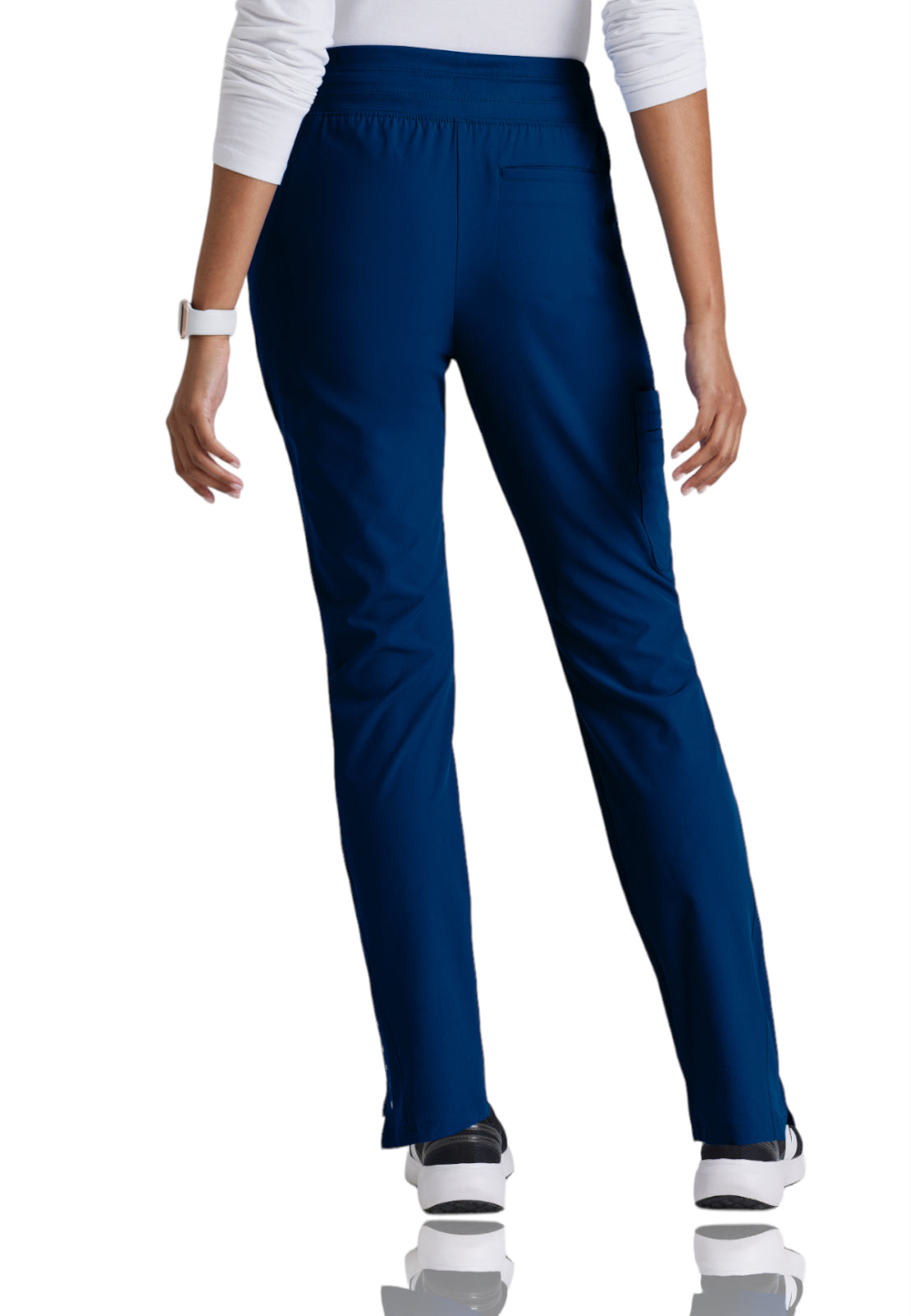 Women's Yoga-Style Uplift Scrub Pant - BOP597 - Indigo (Navy)