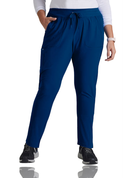 Women's Yoga-Style Uplift Scrub Pant - BOP597 - Indigo (Navy)