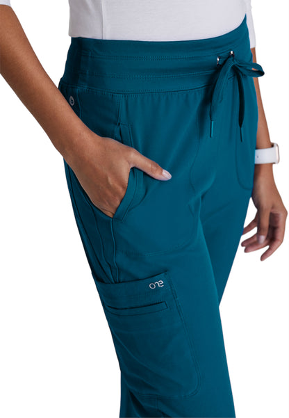 Women's Yoga-Style Uplift Scrub Pant - BOP597 - Bahama