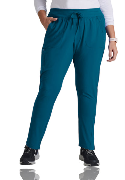 Women's Yoga-Style Uplift Scrub Pant - BOP597 - Bahama