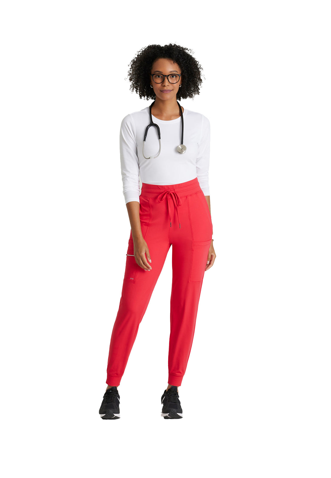 Women's 5 Pocket Drawcord Waistband Jogger Scrub Pant - BOP631 - Grenadine