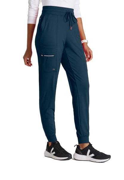 Women's 5 Pocket Drawcord Waistband Jogger Scrub Pant - BOP631 - Steel