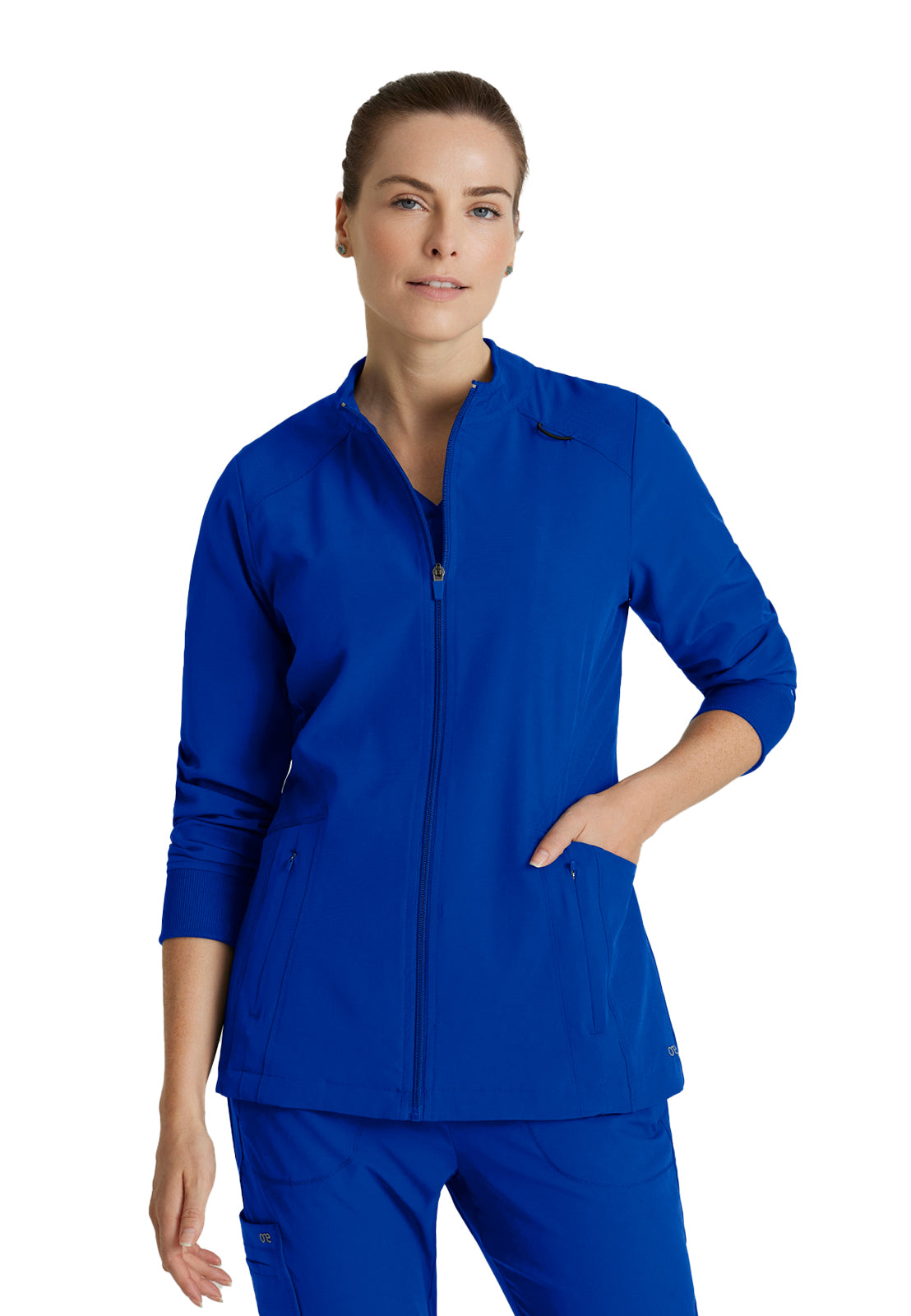 Women's Venture Warm-Up Scrub Jacket - BOW894 - Cobalt