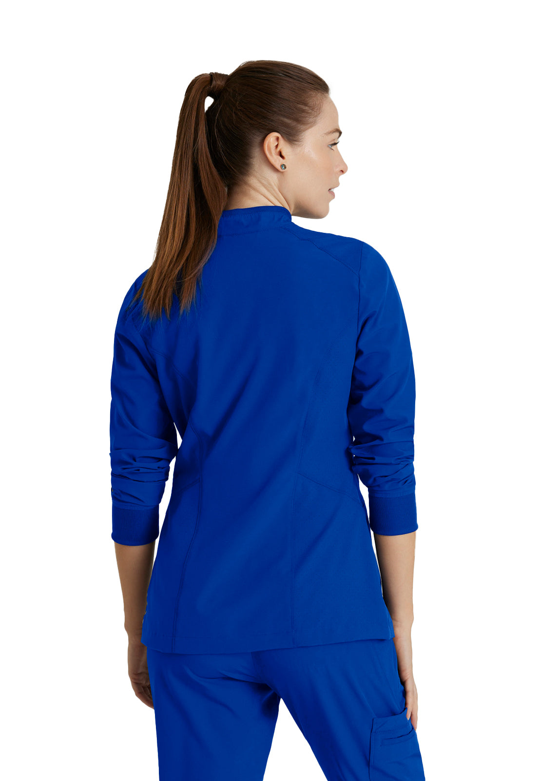 Women's Venture Warm-Up Scrub Jacket - BOW894 - Cobalt