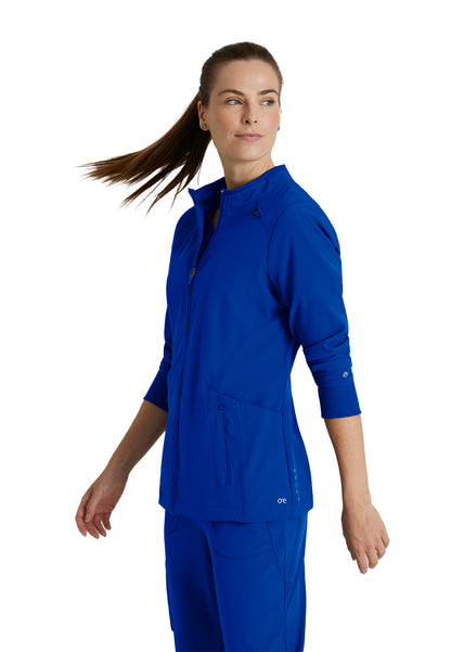 Women's Venture Warm-Up Scrub Jacket - BOW894 - Cobalt