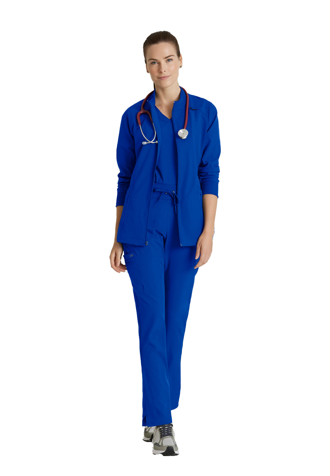 Women's Venture Warm-Up Scrub Jacket - BOW894 - Cobalt