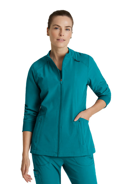 Women's Venture Warm-Up Scrub Jacket - BOW894 - Teal