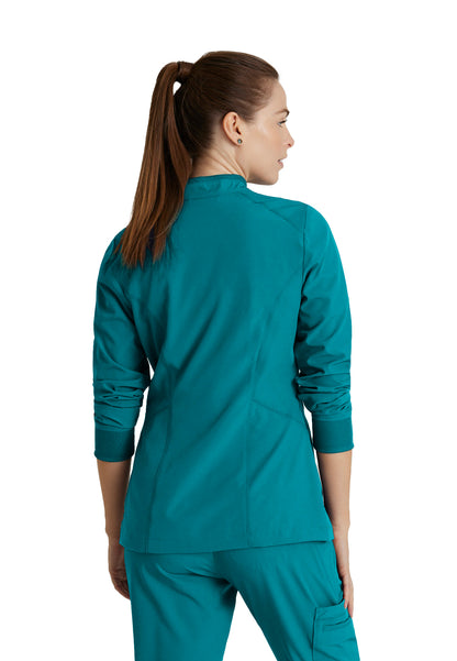 Women's Venture Warm-Up Scrub Jacket - BOW894 - Teal