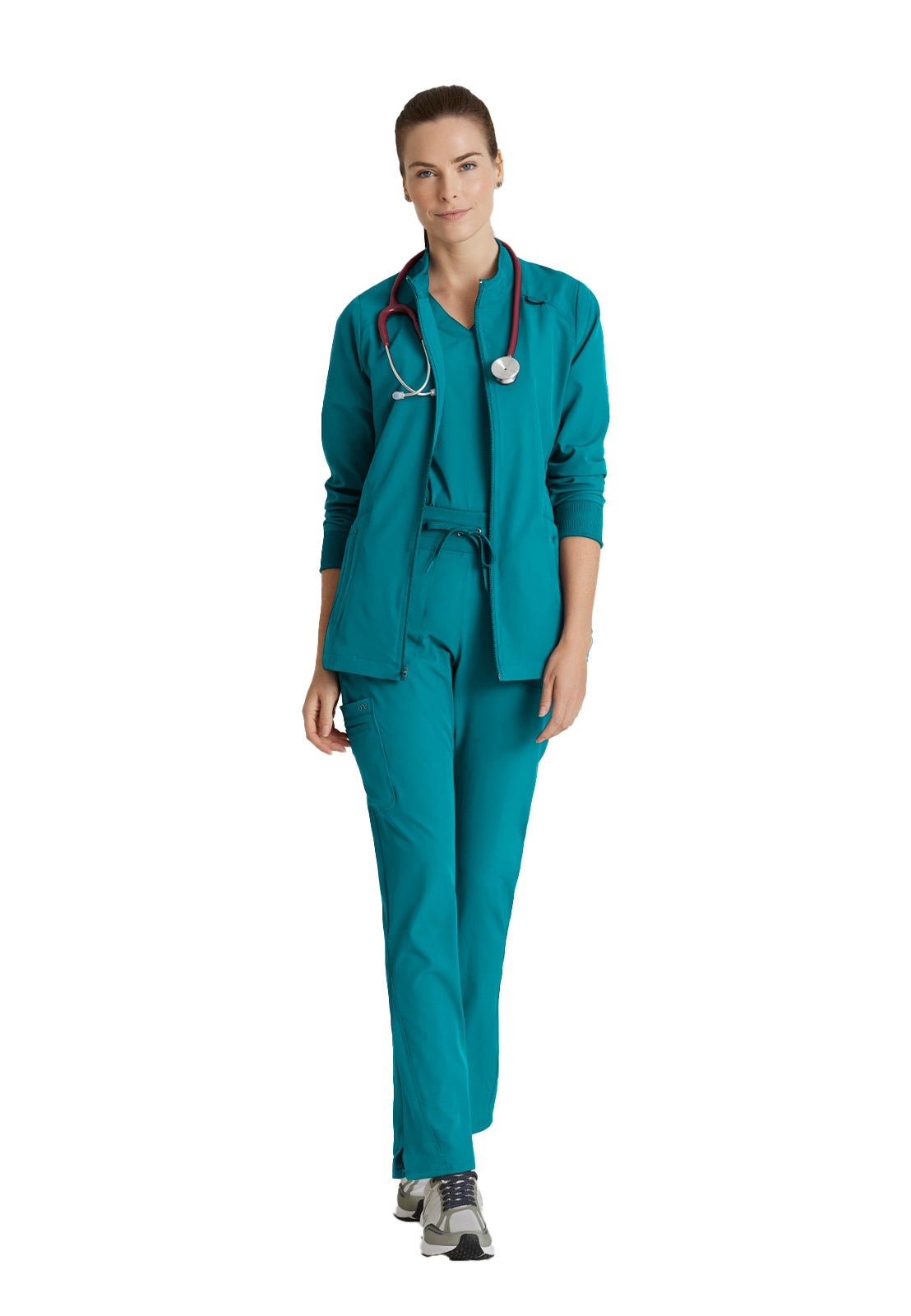 Women's Venture Warm-Up Scrub Jacket - BOW894 - Teal