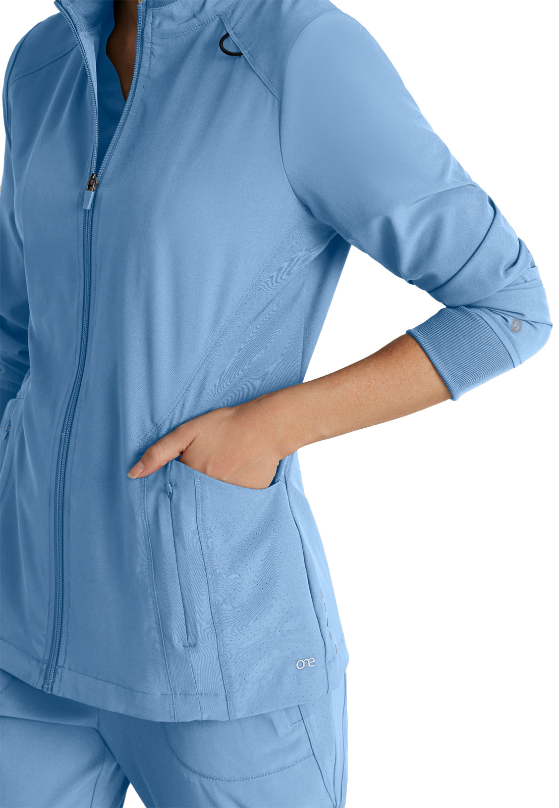 Women's Venture Warm-Up Scrub Jacket - BOW894 - Ciel Blue