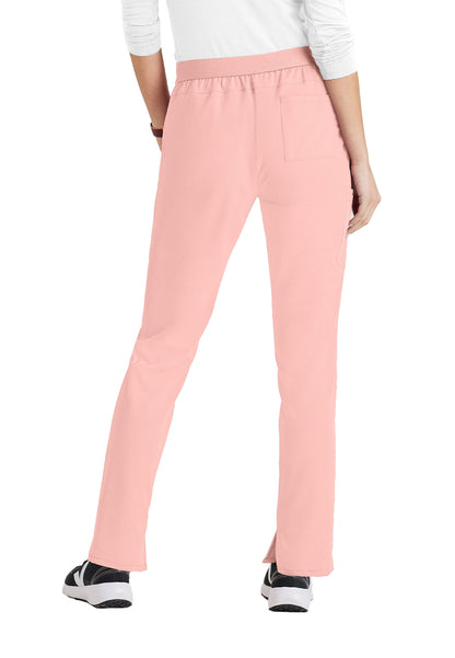 Women's Flat Front Waistband Scrub Pant - BUP601 - Light Peach