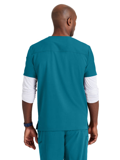 Men's Classic V-Neck Scrub Top - BUT153 - Bahama