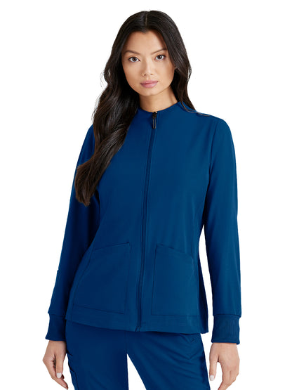 Women's Team Scrub Jacket - BUW884 - Indigo (Navy)