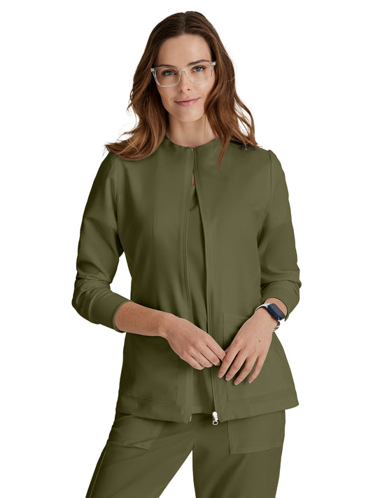 Women's Team Scrub Jacket - BUW884 - Olive