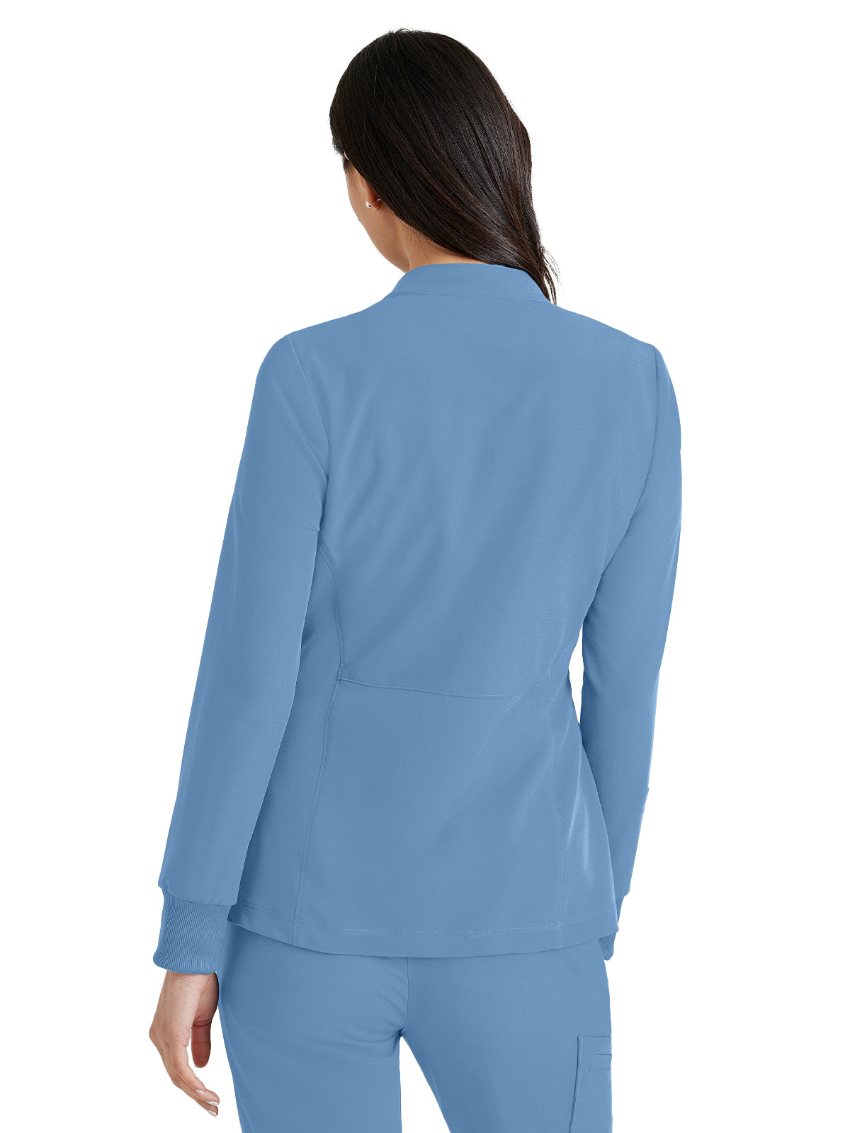 Women's Team Scrub Jacket - BUW884 - Ciel Blue