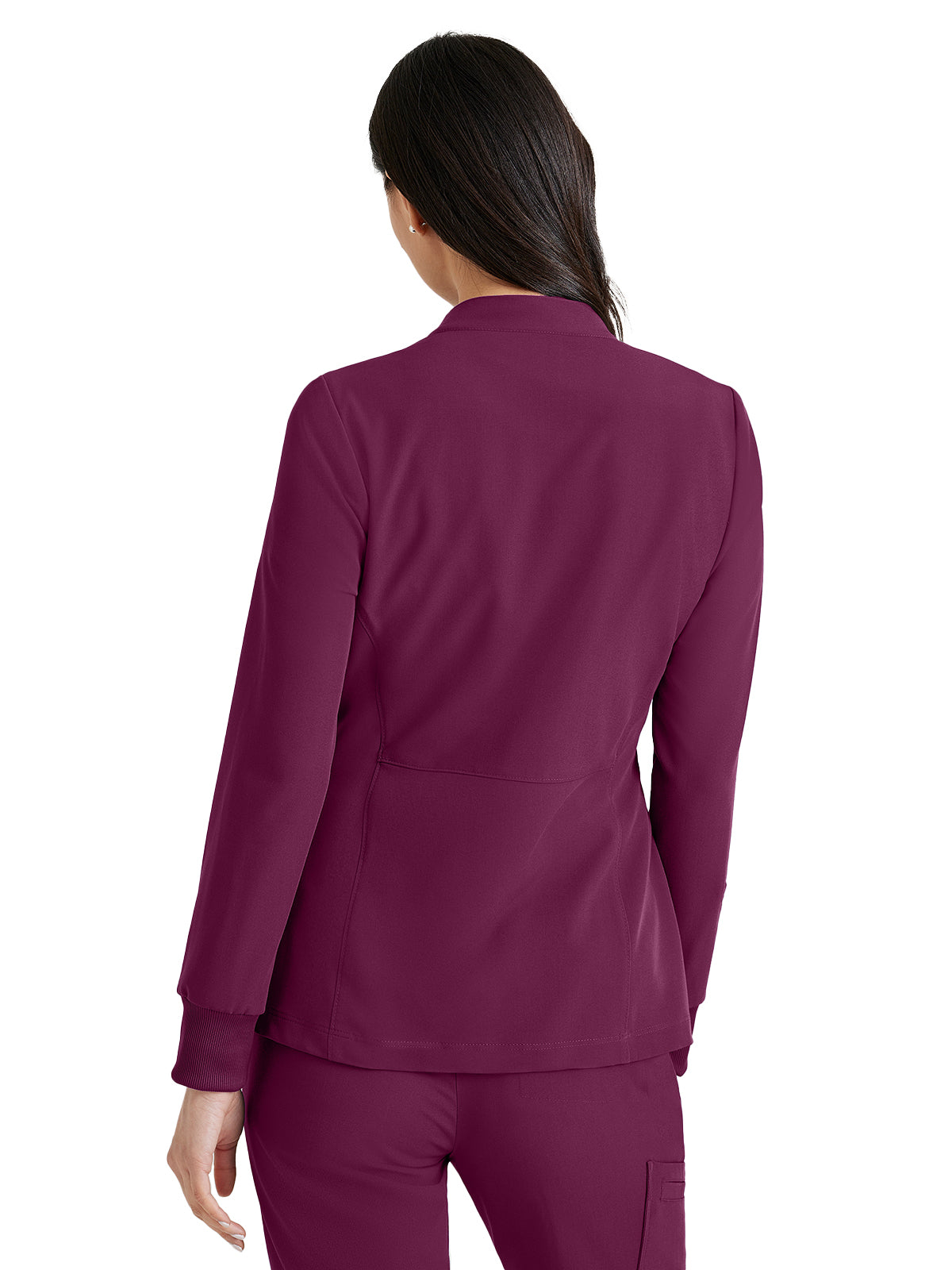 Women's Team Scrub Jacket - BUW884 - Wine