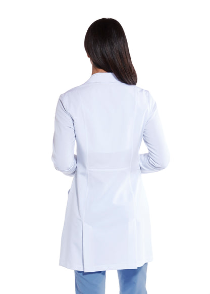 Women's Two-Pocket Princess Seam 34"  Eve Lab Coat - GNC001 - White