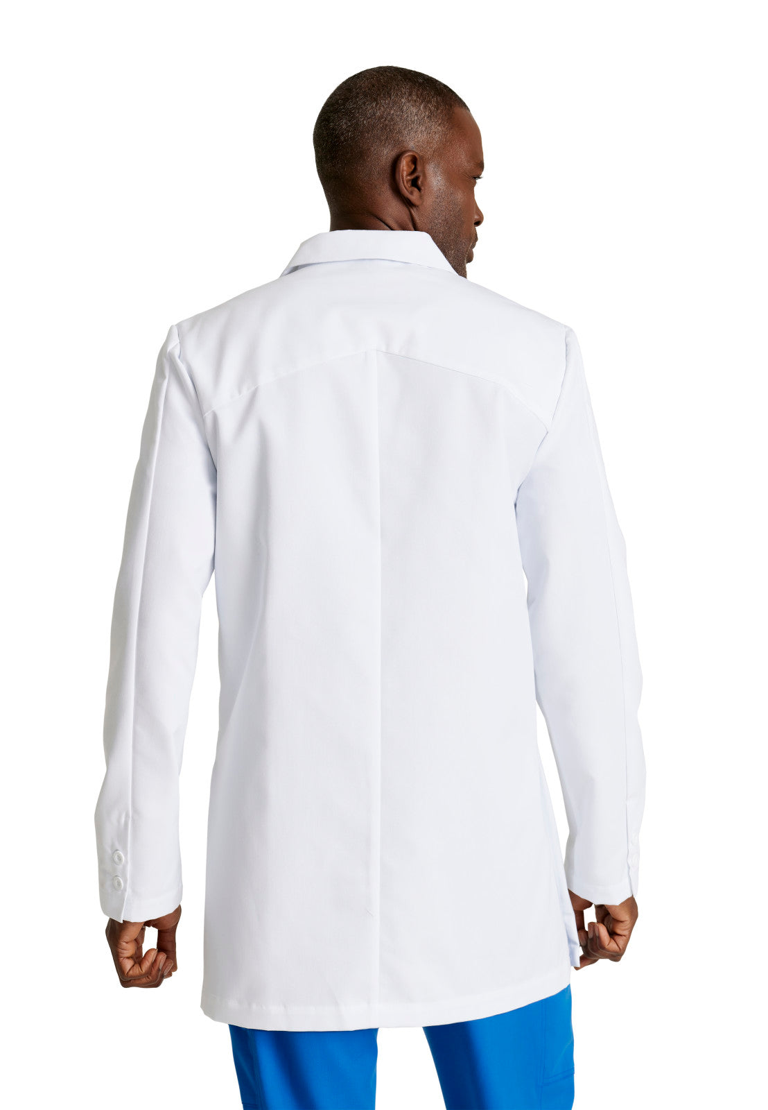 Men's Six-Pocket 35" Derek Lab Coat - GRC962 - White