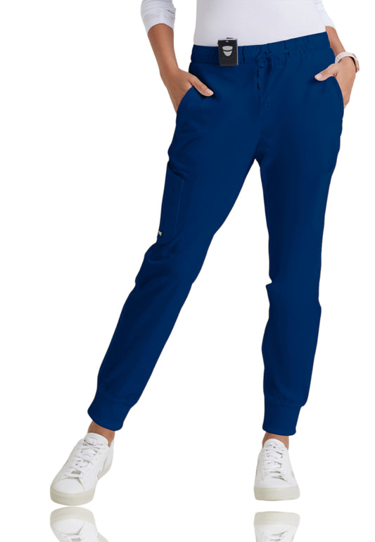 Women's Drawcord Waistband Kira Scrub Pant - GRP534 - Indigo (Navy)