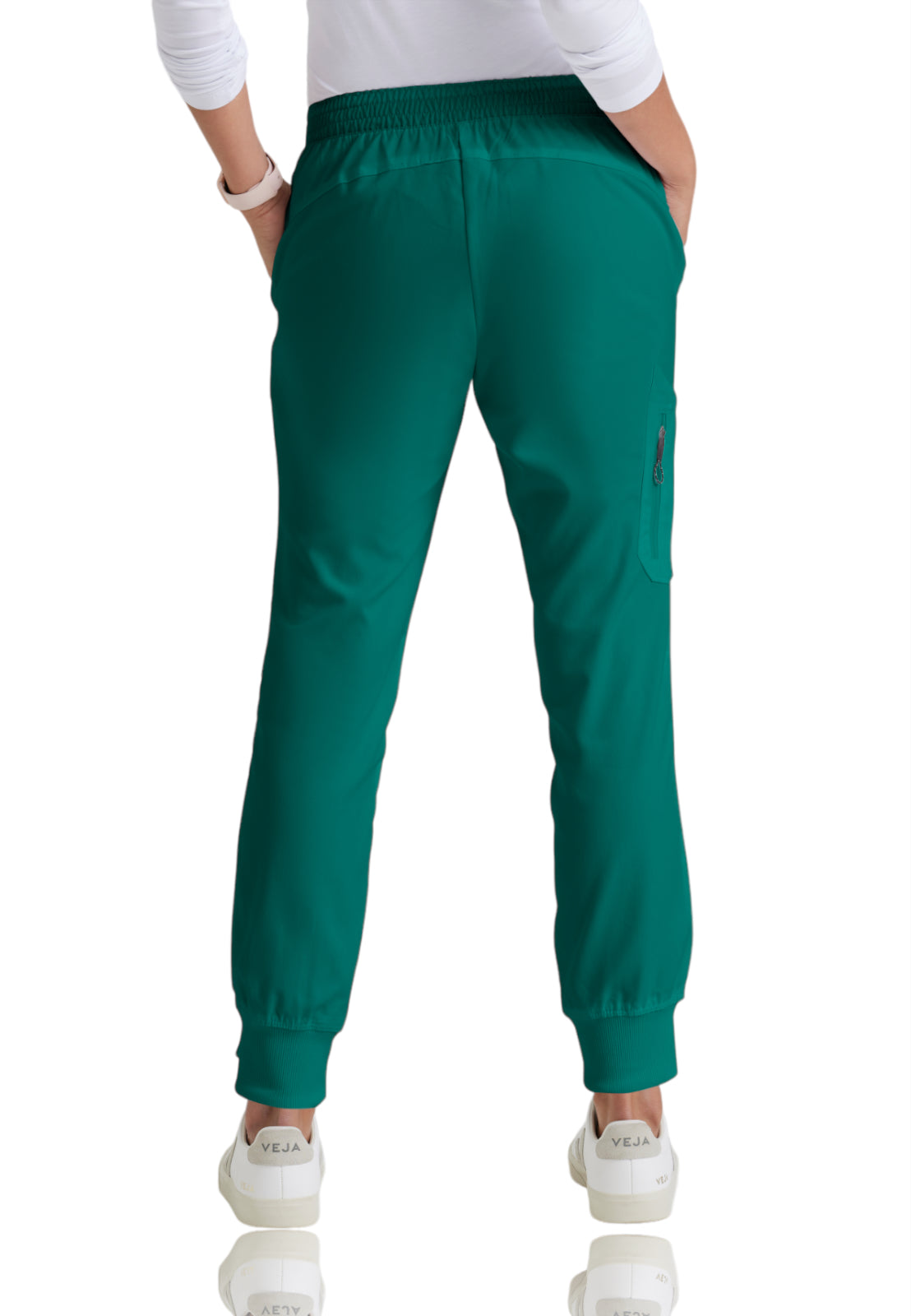 Women's Drawcord Waistband Kira Scrub Pant - GRP534 - Hunter Green