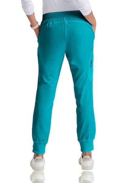 Women's Drawcord Waistband Kira Scrub Pant - GRP534 - Teal