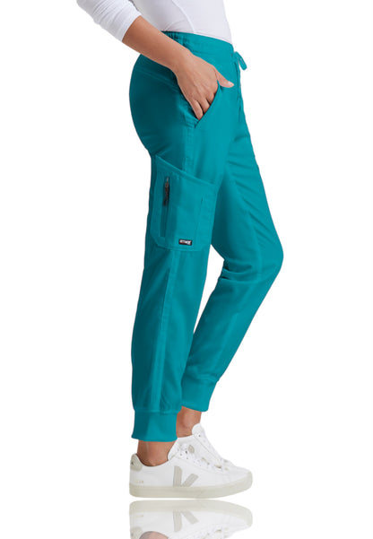 Women's Drawcord Waistband Kira Scrub Pant - GRP534 - Teal