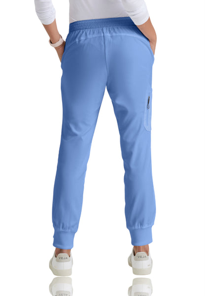 Women's Drawcord Waistband Kira Scrub Pant - GRP534 - Ciel Blue