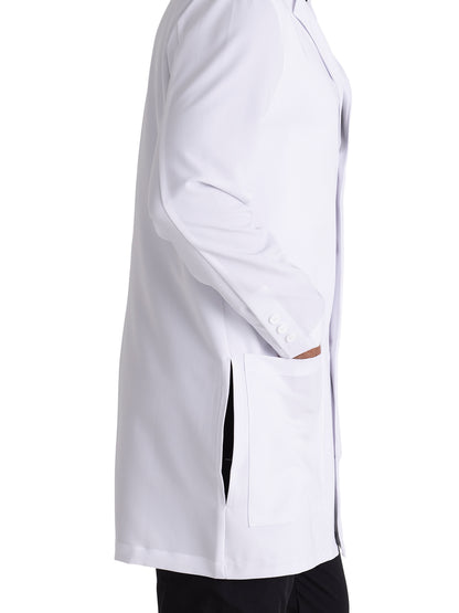 Men's Six-Pocket 37" Liam Lab Coat - GRSC009 - White