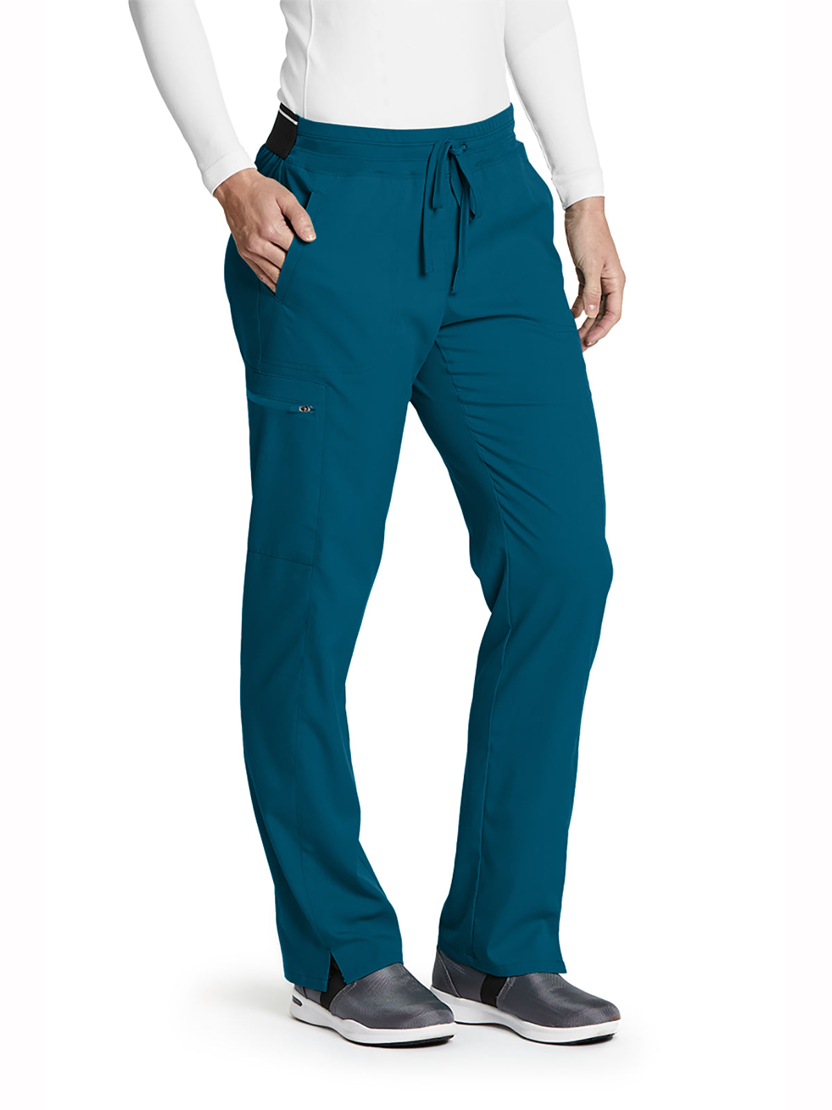 Women's Zip Cargo Pocket Kim Scrub Pant - GRSP500 - Bahama