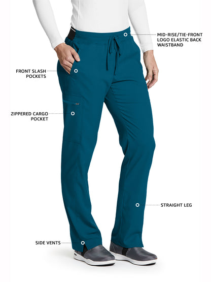 Women's Zip Cargo Pocket Kim Pant - GRSP500 - Bahama
