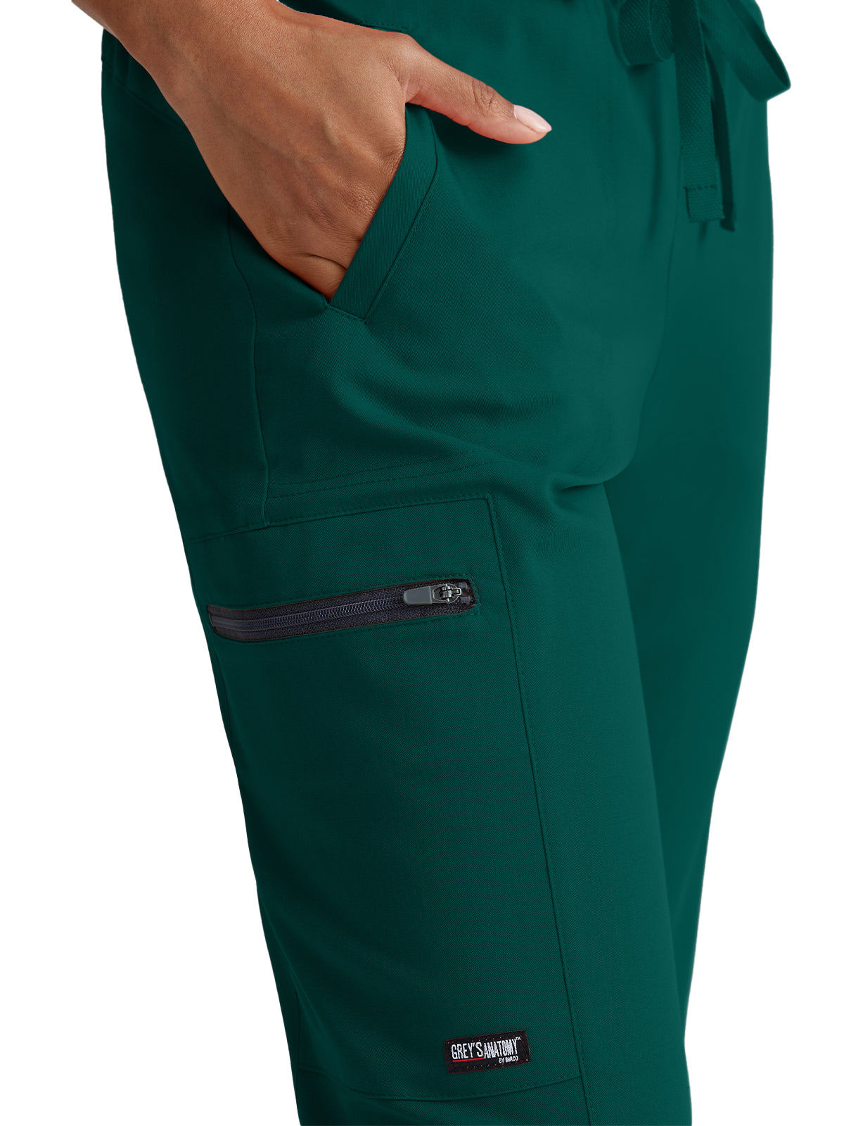Women's Zip Cargo Pocket Kim Pant - GRSP500 - Hunter Green
