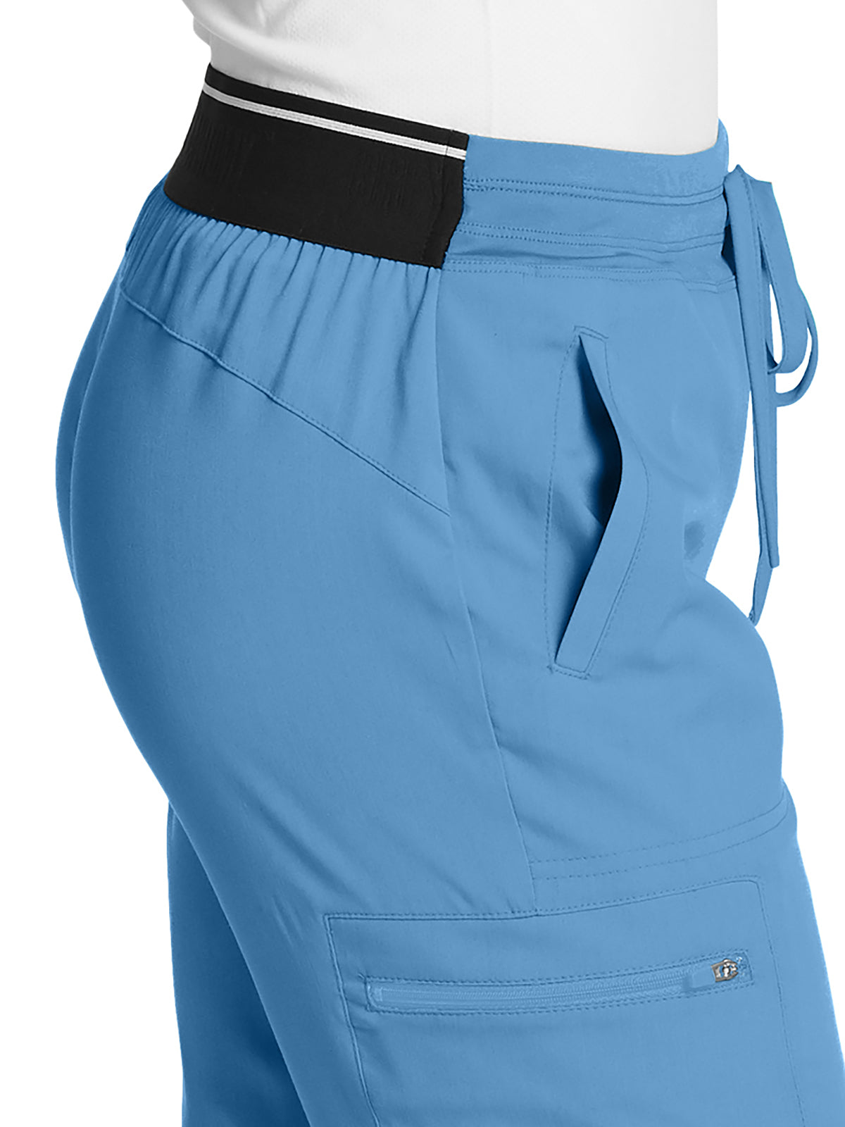 Women's Zip Cargo Pocket Kim Pant - GRSP500 - Ciel Blue