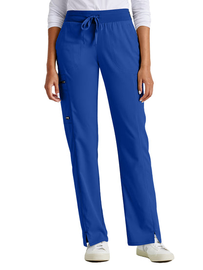 Women's Zip Cargo Pocket Kim Scrub Pant - GRSP500 - Galaxy