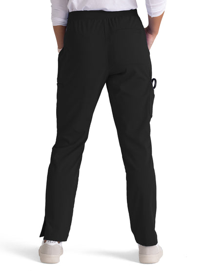 Women's 7-Pocket Serena Scrub Pant - GRSP526 - Black