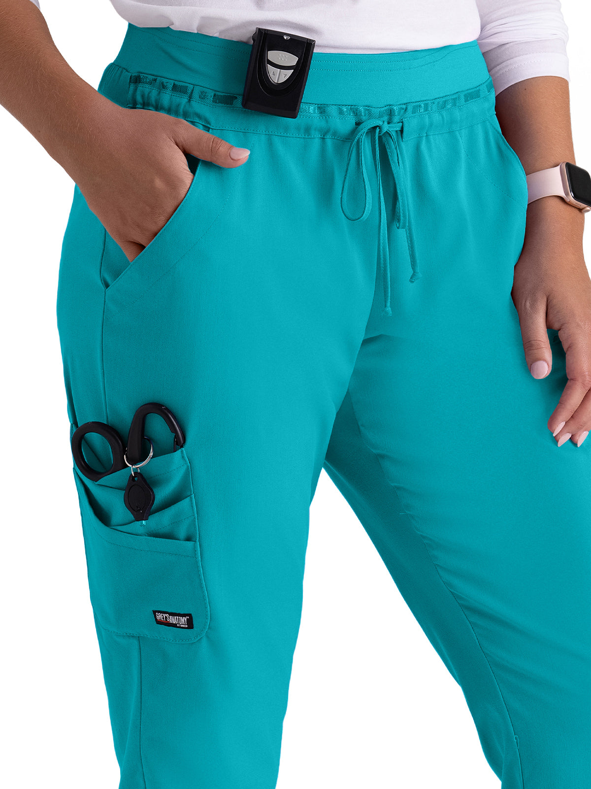 Women's 7-Pocket Serena Scrub Pant - GRSP526 - Teal