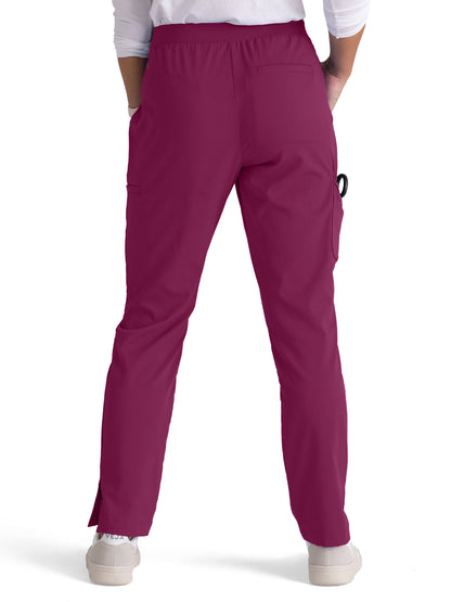 Women's 7-Pocket Serena Scrub Pant - GRSP526 - Wine