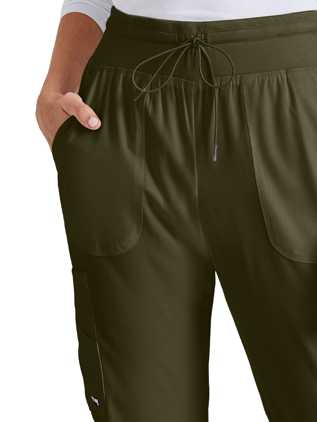 Women's 7-Pocket Carly Jogger Scrub Pant - GRSP527 - Olive