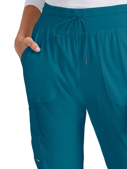 Women's 7-Pocket Carly Jogger Scrub Pant - GRSP527 - Bahama