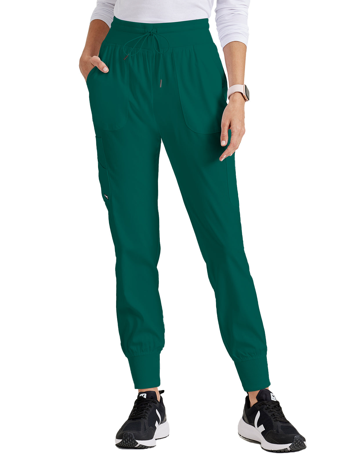 Women's 7-Pocket Carly Jogger Scrub Pant - GRSP527 - Hunter Green