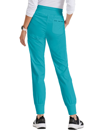 Women's 7-Pocket Carly Jogger Scrub Pant - GRSP527 - Teal