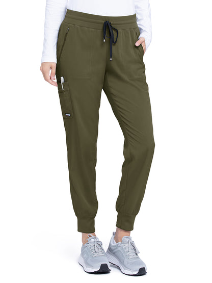 Women's Eden Jogger Scrub Pant - GRSP537 - Olive