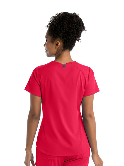 Women's Emma Top - GRST011 - Scarlet Red